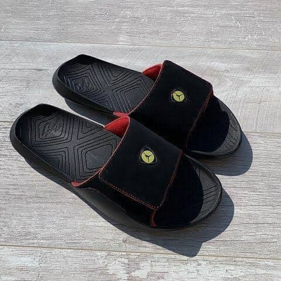 JORDN-HYDRO7-SLIDES-BLACK RED