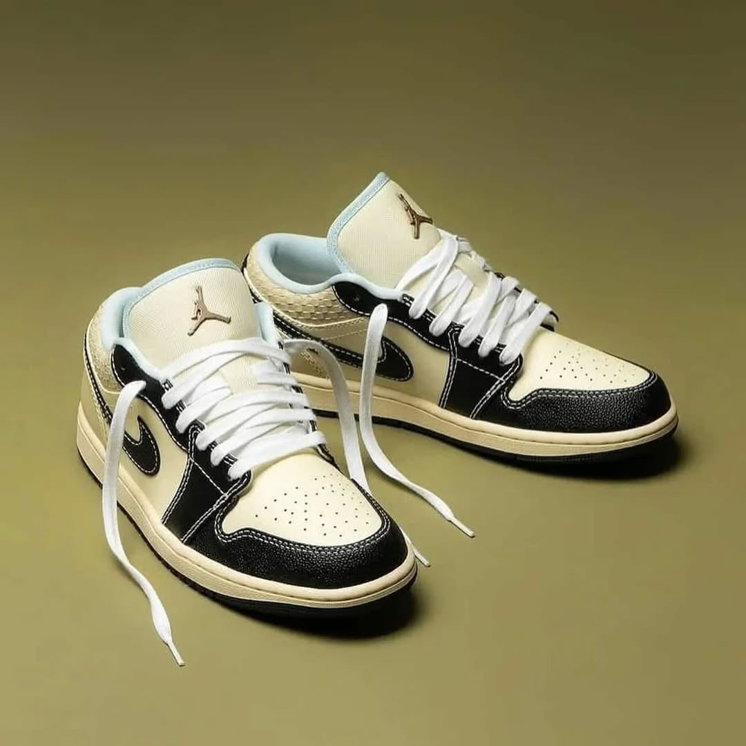 JRDN 1 LOW ‘COCONUT MILK BLACK MUSLIN’