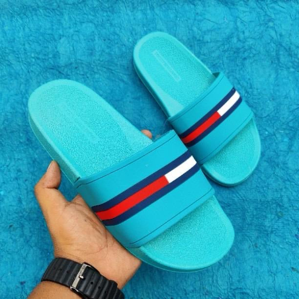 TOMY-HILFIGAR-SLIDES-BLUE