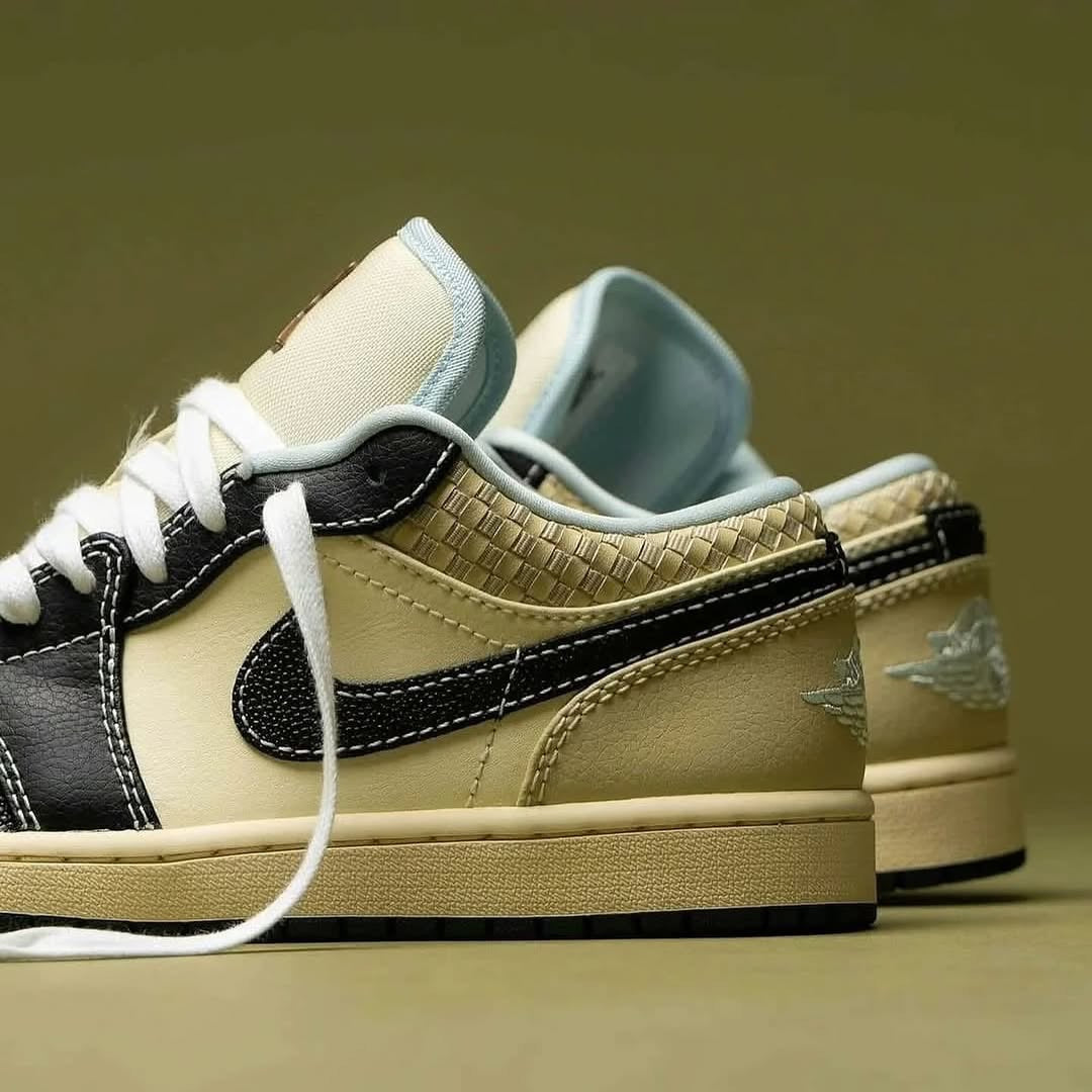 JRDN 1 LOW ‘COCONUT MILK BLACK MUSLIN’