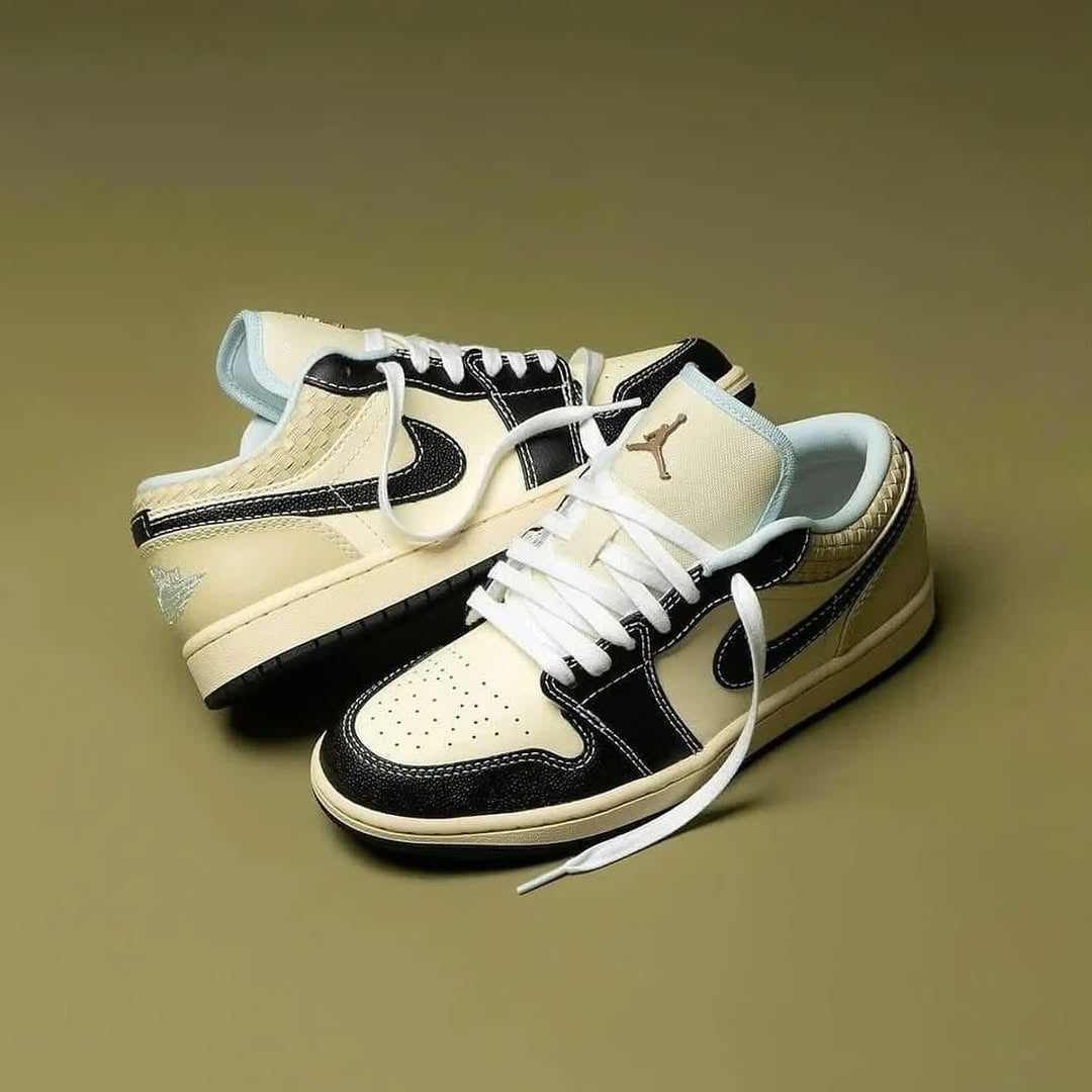 JRDN 1 LOW ‘COCONUT MILK BLACK MUSLIN’