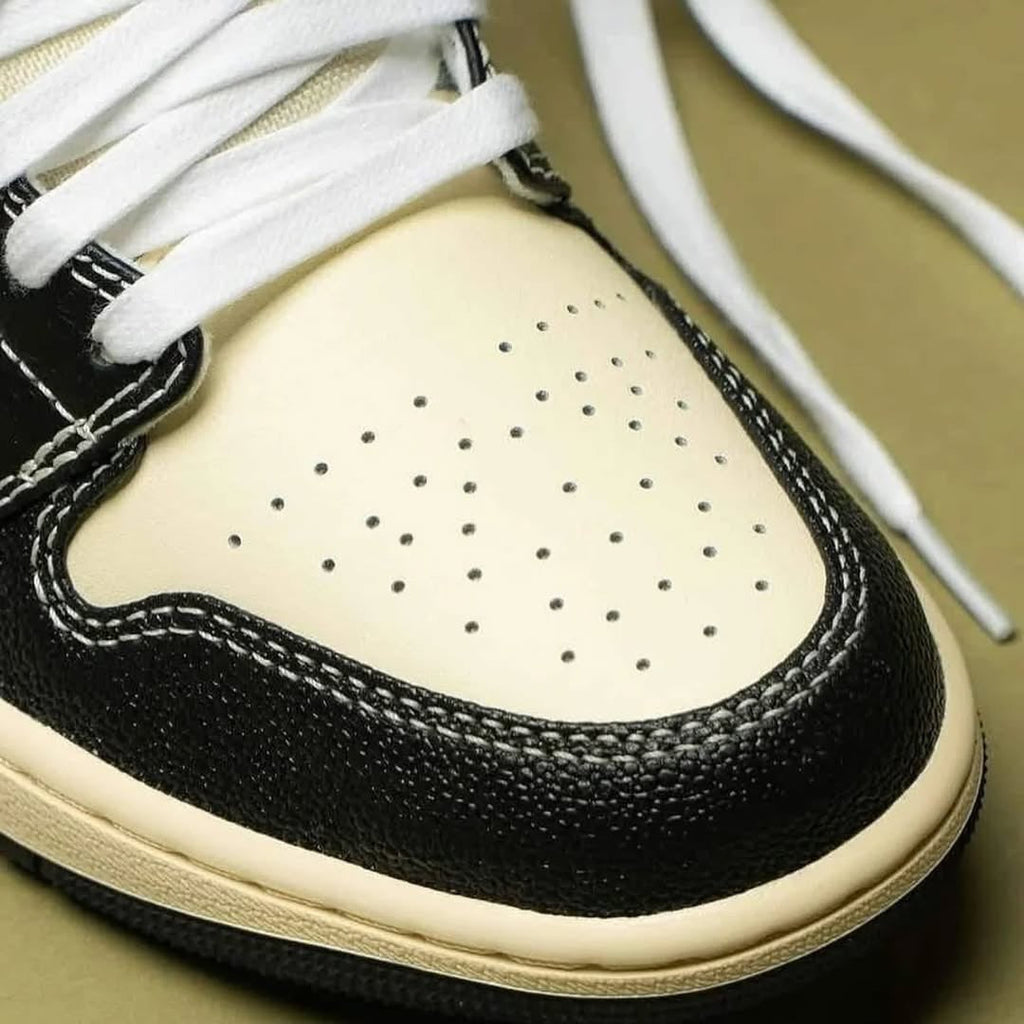 JRDN 1 LOW ‘COCONUT MILK BLACK MUSLIN’