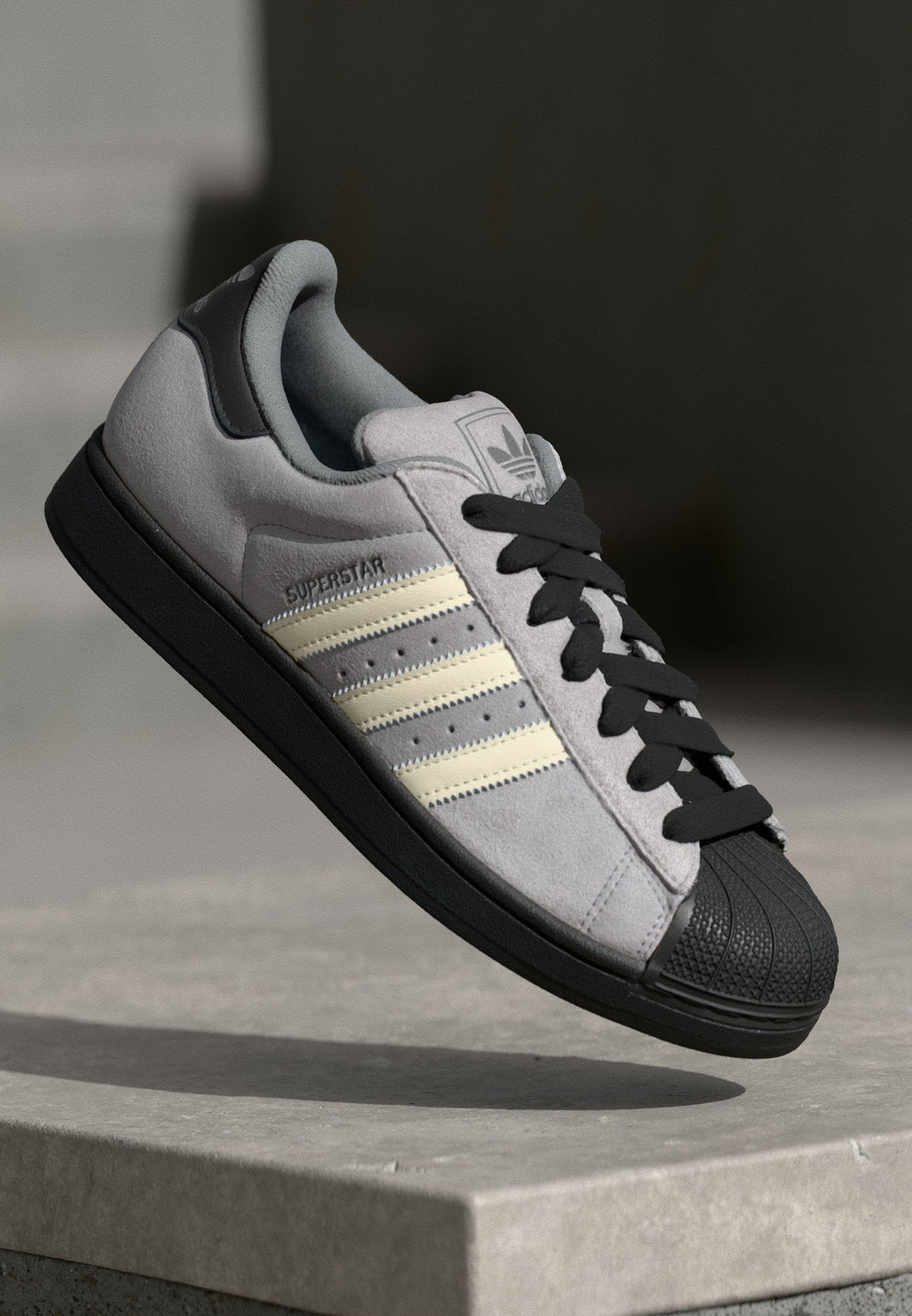 ADIDS SUPERSTAR SUEDE REIGN CHAMP (BLACK/GREY)