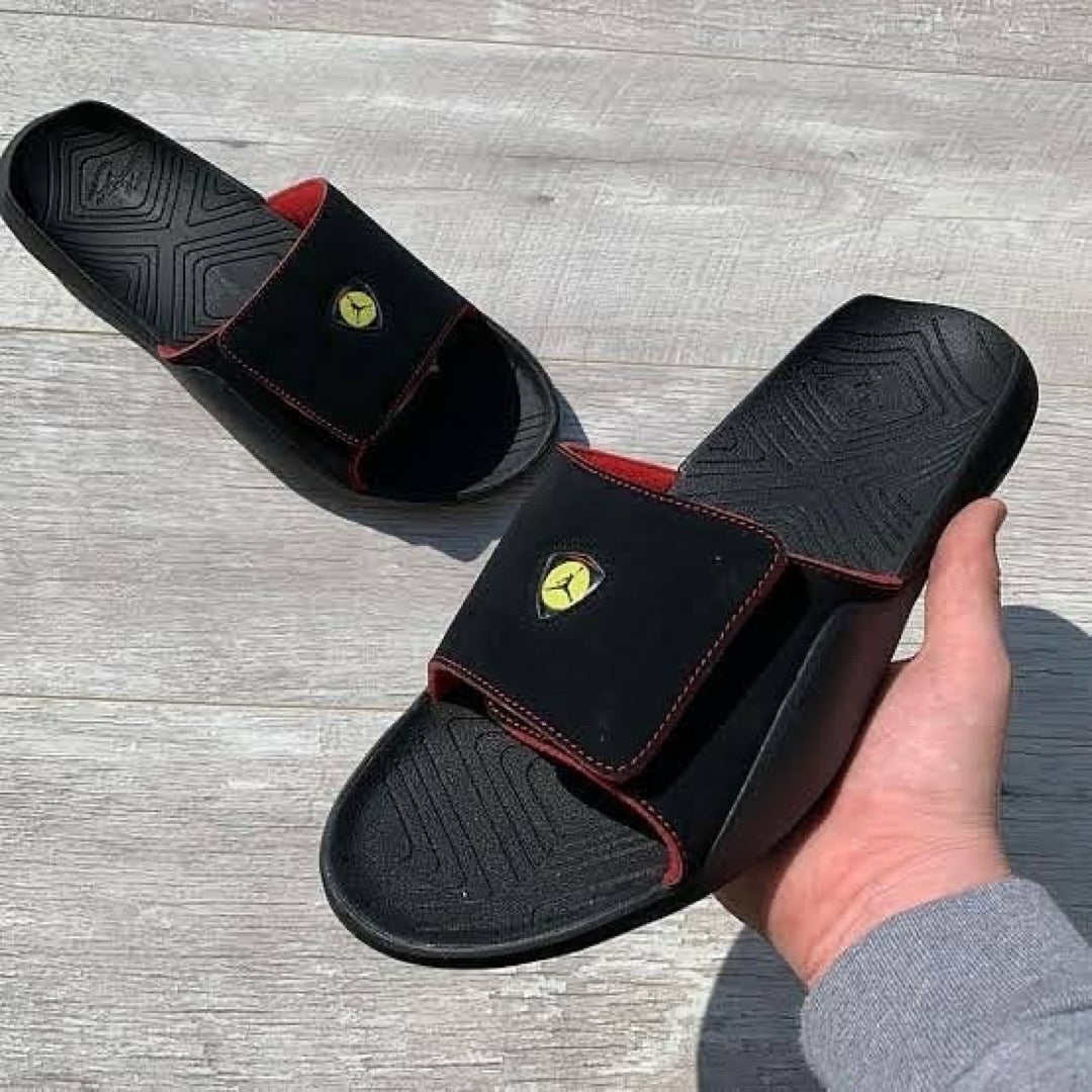 JORDN-HYDRO7-SLIDES-BLACK RED
