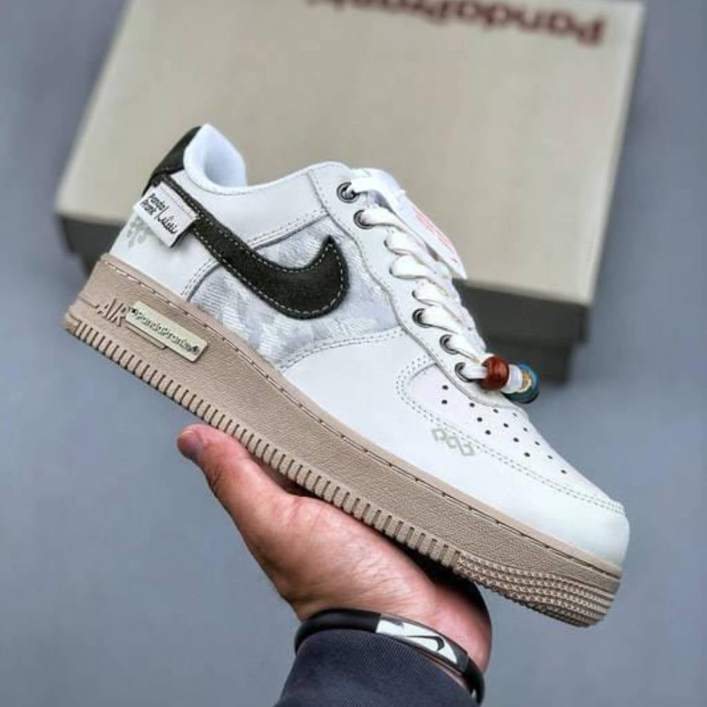 NIK AF 1 x PANDA PRANK (MOSS GREEN)