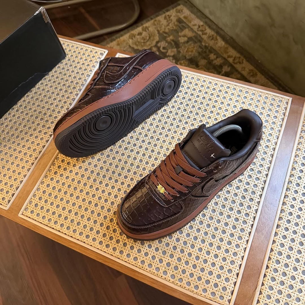 NIK AF 1 ‘CROC/FAUNA BROWN’