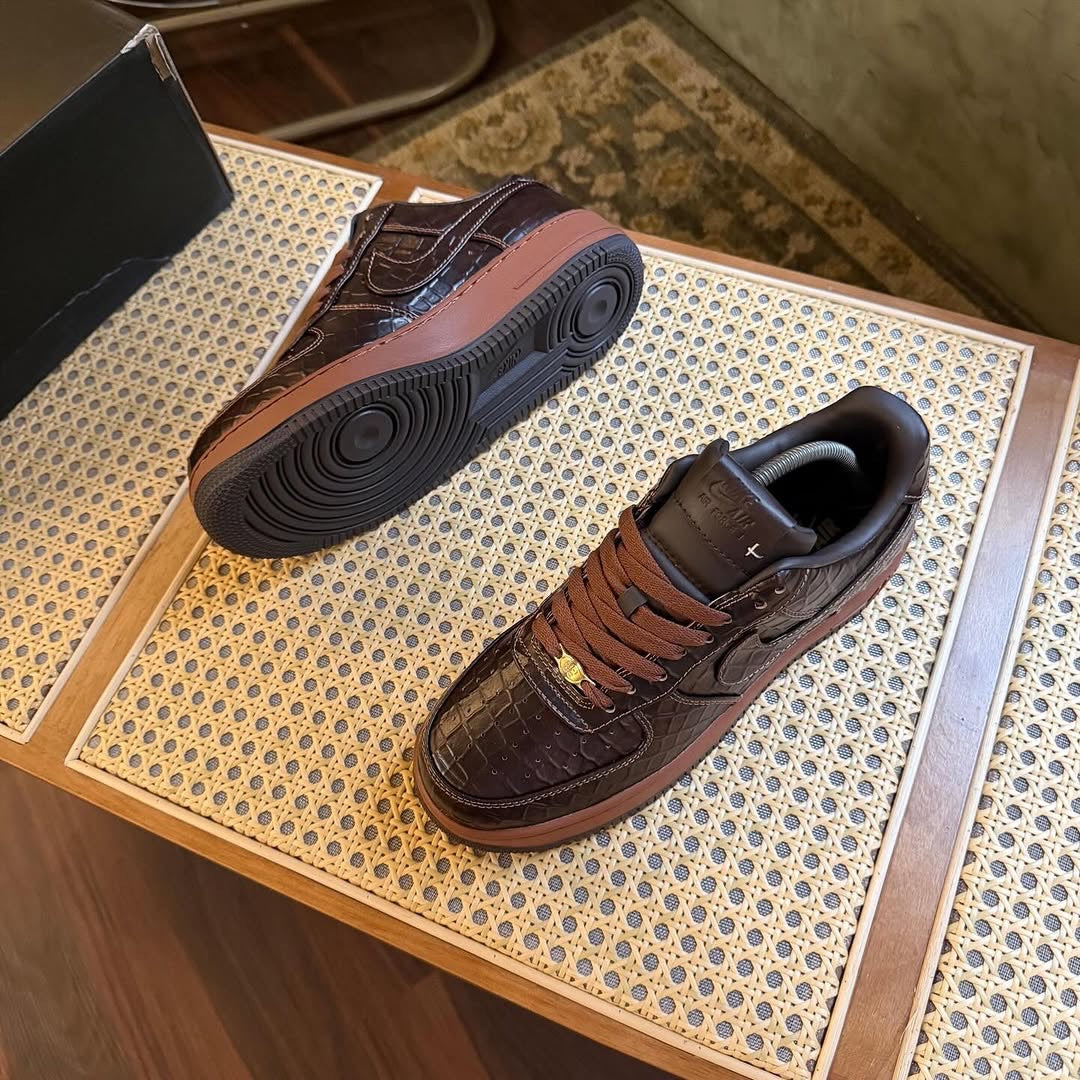 NIK AF 1 ‘CROC/FAUNA BROWN’