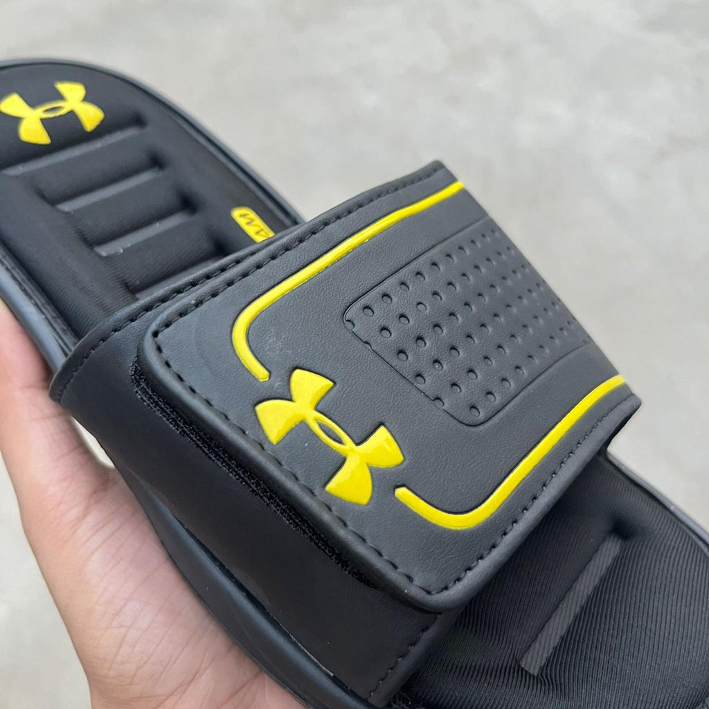 UA-PLAYRIDE-SLIDES-BLACK GOLDEN