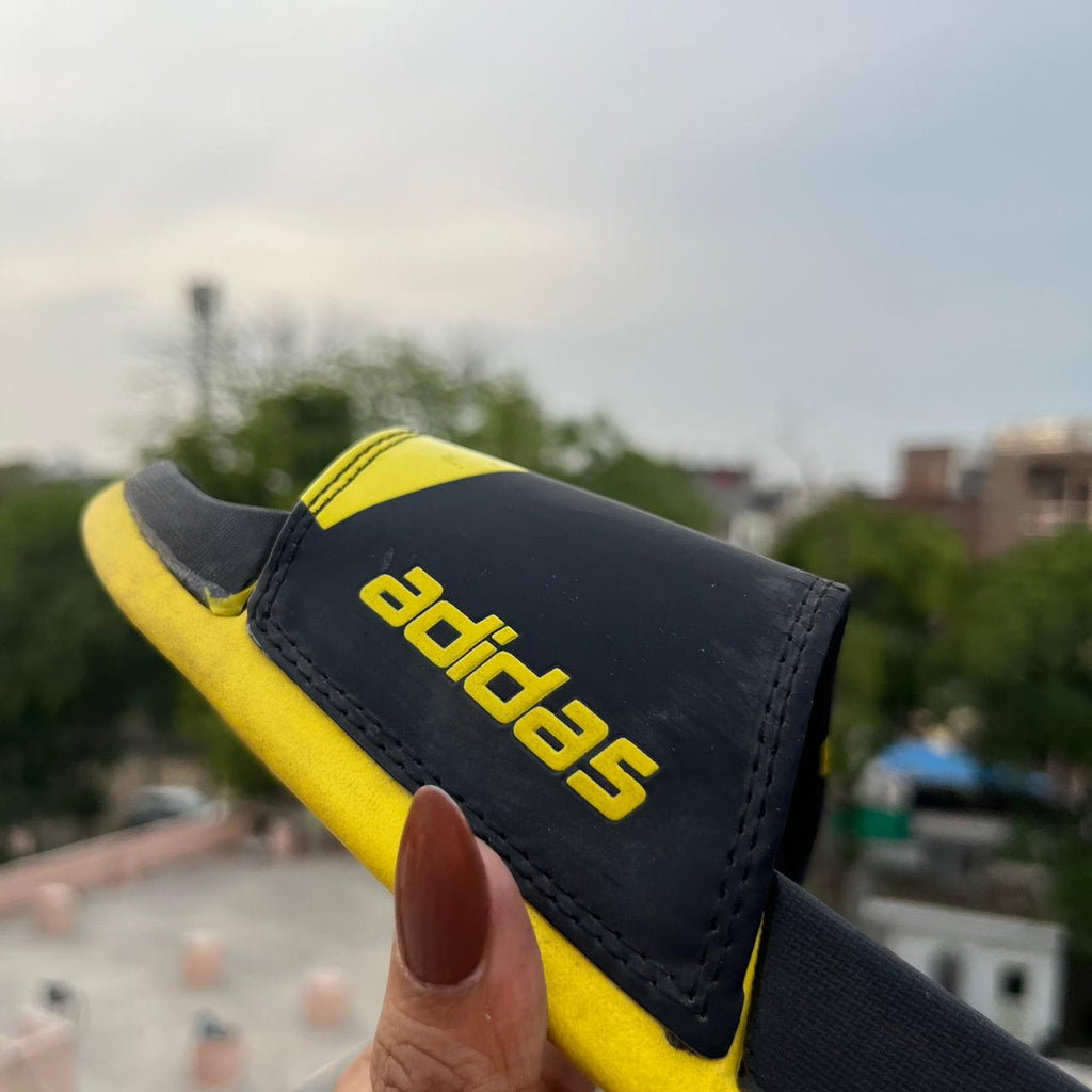 ADIDS-CLOUDFOM-SLIDES (BLACK-YELLOW)